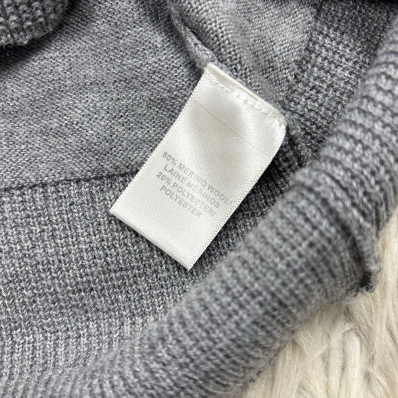 Kuhl Women's S Gray Merino Wool Blend Asymmetrical Zip Front Sweater Outdoorsy - Picture 6 of 8